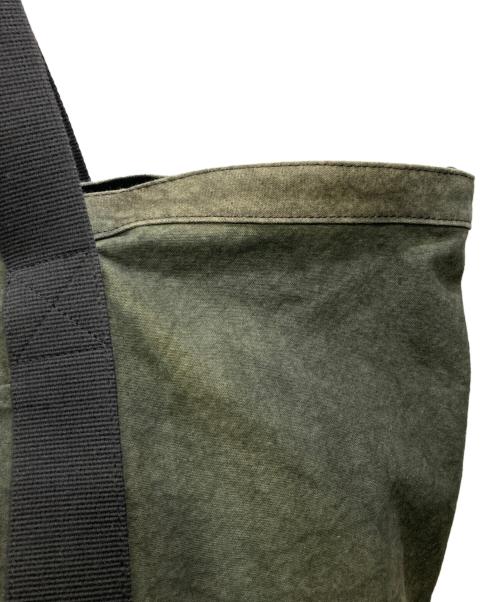 stussy（ステューシー）stussy (ステューシー) CANVAS EXTRA LARGE TOTE BAG カーキの古着・服飾アイテム