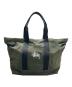 stussy（ステューシー）の古着「CANVAS EXTRA LARGE TOTE BAG」｜カーキ
