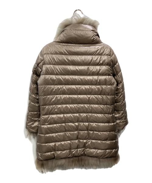 HERNO（ヘルノ）HERNO (ヘルノ) MURMASKY マーマスキーファー リバーシブルダウンコート ベージュ サイズ:42の古着・服飾アイテム