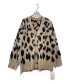 Mila Owenミラオーウェン）の古着「ストレートシャギーテキスタイルカーデ」｜ブラウン
