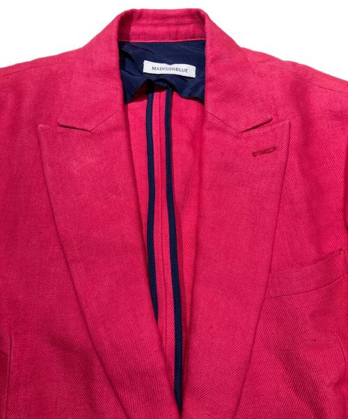 MADISON BLUE（マディソンブルー）MADISON BLUE (マディソンブルー) LONG JACKET LINEN TWILL ピンク サイズ:03の古着・服飾アイテム