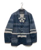 ISSEY MIYAKEイッセイミヤケ）の古着「A-POC INSIDE デニム テーラードジャケット」｜インディゴ