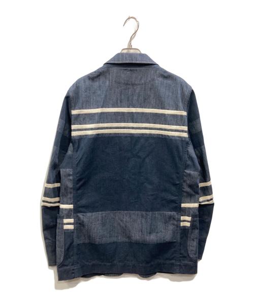 ISSEY MIYAKE（イッセイミヤケ）ISSEY MIYAKE (イッセイミヤケ) A-POC INSIDE デニム テーラードジャケット インディゴ サイズ:2の古着・服飾アイテム