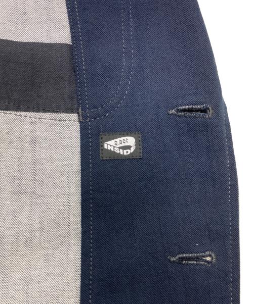 ISSEY MIYAKE（イッセイミヤケ）ISSEY MIYAKE (イッセイミヤケ) A-POC INSIDE デニム テーラードジャケット インディゴ サイズ:2の古着・服飾アイテム