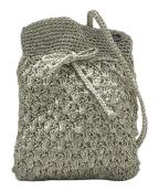 ne quittez pasヌキテパ）の古着「Metallic Macrame Sacoche Bag」｜SILVERGOLD