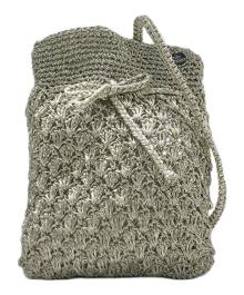 ne quittez pas（ヌキテパ）の古着「Metallic Macrame Sacoche Bag」｜SILVERGOLD
