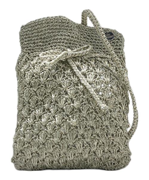 ne quittez pas（ヌキテパ）ne quittez pas (ヌキテパ) Metallic Macrame Sacoche Bag SILVERGOLD 未使用品の古着・服飾アイテム