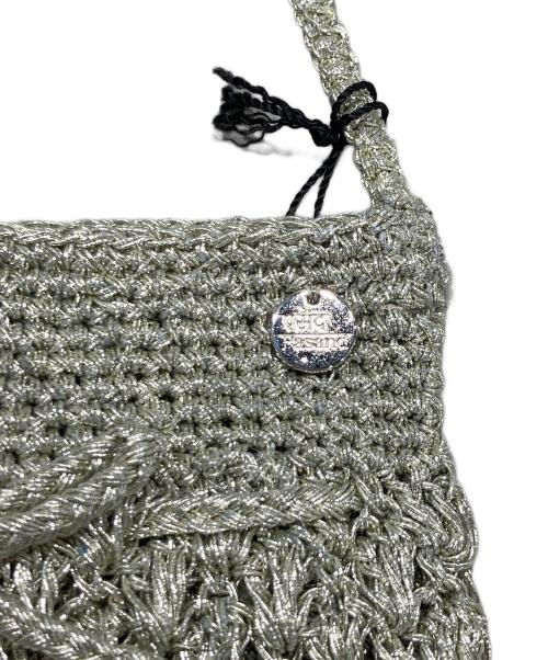 ne quittez pas（ヌキテパ）ne quittez pas (ヌキテパ) Metallic Macrame Sacoche Bag SILVERGOLD 未使用品の古着・服飾アイテム