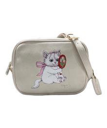 ヒグチユウコ×DISNEY（ヒグチユウコ×ディズニー）の古着「おしゃれキャット マリー ショルダーバッグ」｜ピンクベージュ
