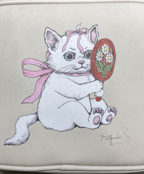 ヒグチユウコ（ヒグチユウコ）ヒグチユウコ (ヒグチユウコ) Disney (ディズニー) おしゃれキャット マリー ショルダーバッグ ピンクベージュの古着・服飾アイテム