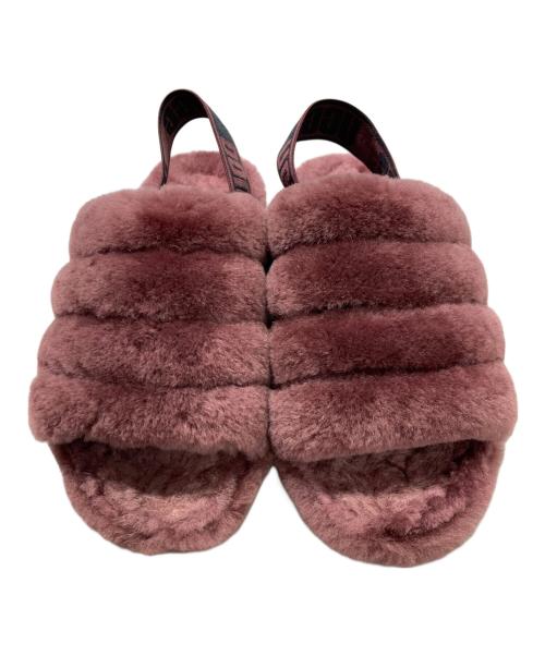 UGG（アグ）UGG (アグ) Fluff Yeah Slid ブラウン サイズ:22cmの古着・服飾アイテム