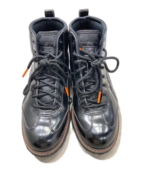 Onitsuka Tiger（オニツカタイガー）Onitsuka Tiger (オニツカタイガー) Mexico Rinkan レースアップブーツ ブラック×オレンジ サイズ:24cmの古着・服飾アイテム