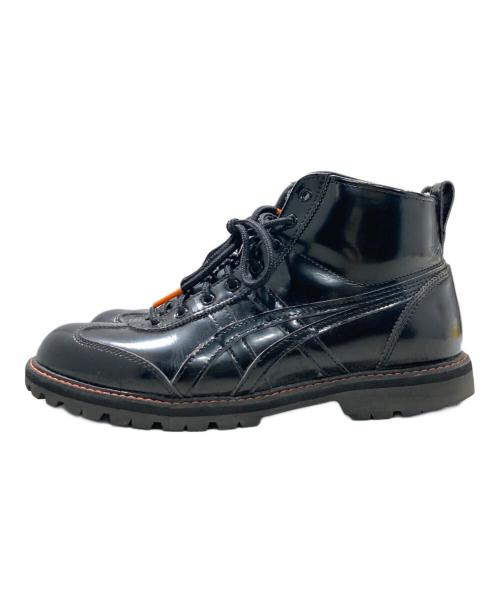Onitsuka Tiger（オニツカタイガー）Onitsuka Tiger (オニツカタイガー) Mexico Rinkan レースアップブーツ ブラック×オレンジ サイズ:24cmの古着・服飾アイテム