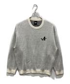 ANTI COUNTRY CLUBアンタイ カントリー クラブ）の古着「FIRST LOGO KNITWEAR」｜グレー