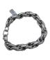 DIESEL (ディーゼル) ブラックアゲート ブレスレット シルバー：10000円