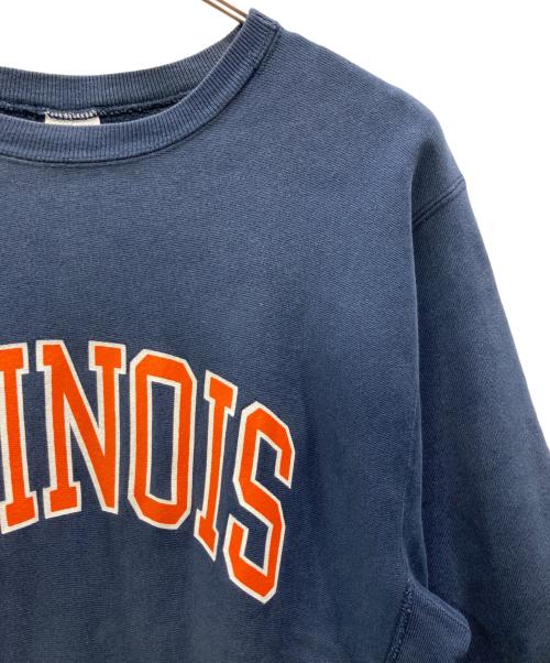 Champion REVERSE WEAVE（チャンピオン リバース ウィーブ）Champion REVERSE WEAVE (チャンピオン リバース ウィーブ) カレッジロゴスウェット ネイビー サイズ:XLの古着・服飾アイテム