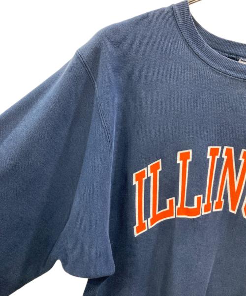 Champion REVERSE WEAVE（チャンピオン リバース ウィーブ）Champion REVERSE WEAVE (チャンピオン リバース ウィーブ) カレッジロゴスウェット ネイビー サイズ:XLの古着・服飾アイテム