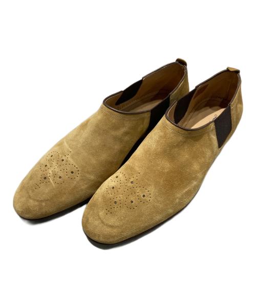 ZAMPIERE（サンピエレ）ZAMPIERE (サンピエレ) SUEDE HAZEL（スウェードヘーゼル） スリッポン ベージュ サイズ:8　1/2の古着・服飾アイテム