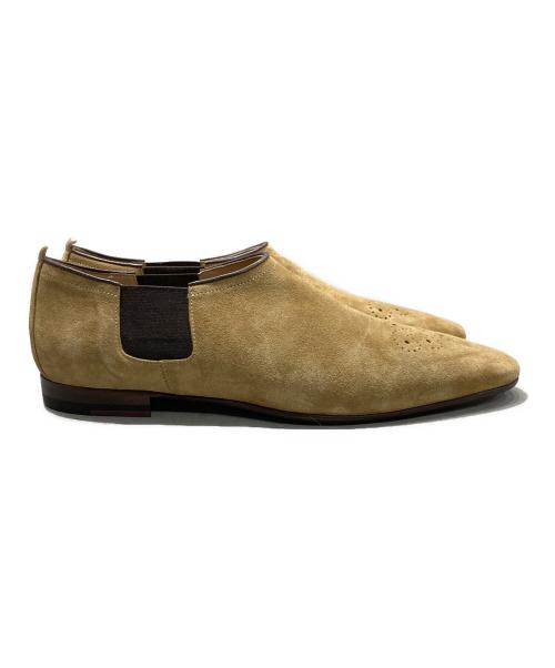 ZAMPIERE（サンピエレ）ZAMPIERE (サンピエレ) SUEDE HAZEL（スウェードヘーゼル） スリッポン ベージュ サイズ:8　1/2の古着・服飾アイテム