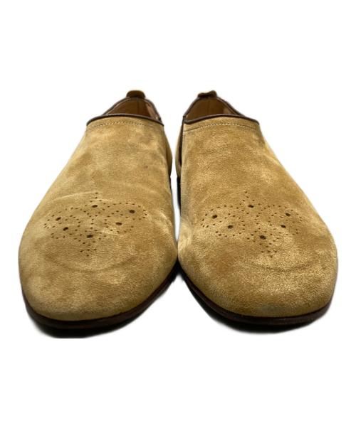 ZAMPIERE（サンピエレ）ZAMPIERE (サンピエレ) SUEDE HAZEL（スウェードヘーゼル） スリッポン ベージュ サイズ:8　1/2の古着・服飾アイテム