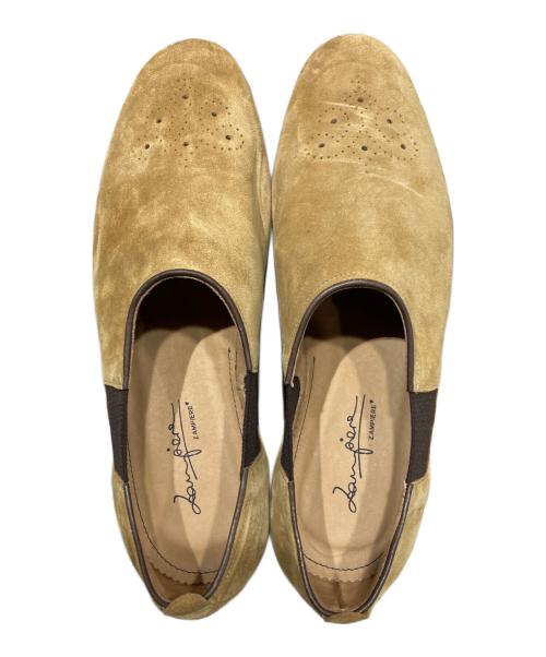 ZAMPIERE（サンピエレ）ZAMPIERE (サンピエレ) SUEDE HAZEL（スウェードヘーゼル） スリッポン ベージュ サイズ:8　1/2の古着・服飾アイテム