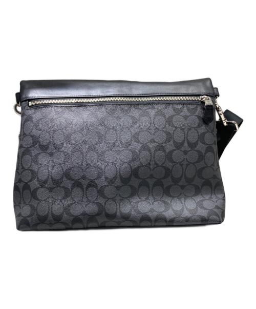 COACH（コーチ）COACH (コーチ) Charles フォルドオーバー シグネチャー トートバッグ ブラック×グレーの古着・服飾アイテム