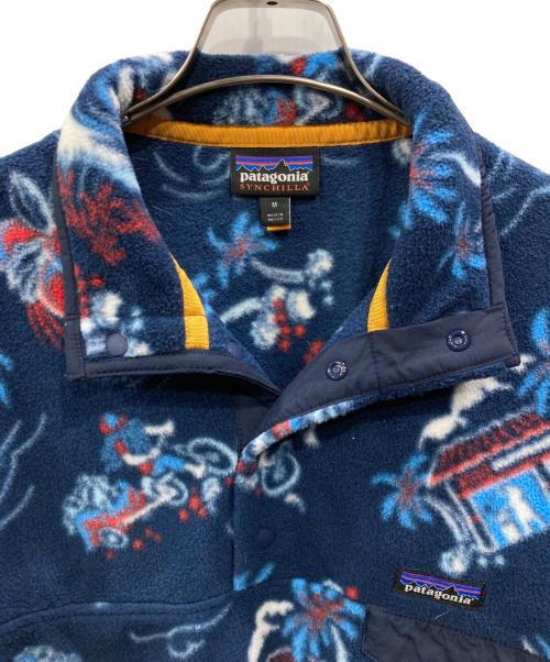 Patagonia（パタゴニア）Patagonia (パタゴニア) アロハ・リクシャー ライトウェイト・シンチラ・スナップT ブルー サイズ:Mの古着・服飾アイテム