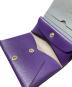 中古・古着 MOLINI (モリニ) Bifold Compact Wallet ブラック×パープル：15000円