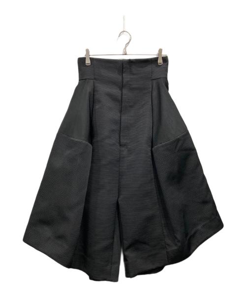 divka（ディウカ）divka (ディウカ) Raised Grosgrain Wide Pants ブラック サイズ:3の古着・服飾アイテム