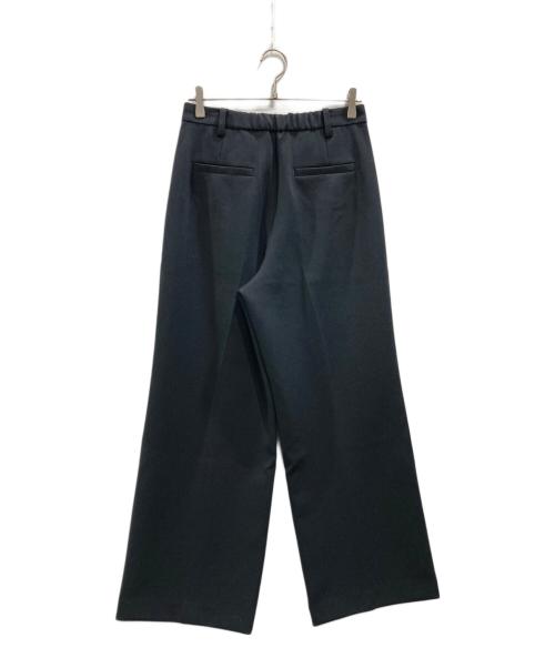 Spick and Span（スピック＆スパン）Spick and Span (スピック＆スパン) ダブルクロスツータックパンツ ブラック サイズ:40の古着・服飾アイテム