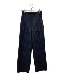 MACPHEE（マカフィー）の古着「ウールナイロンフランネル ベイカーパンツ」｜ネイビー