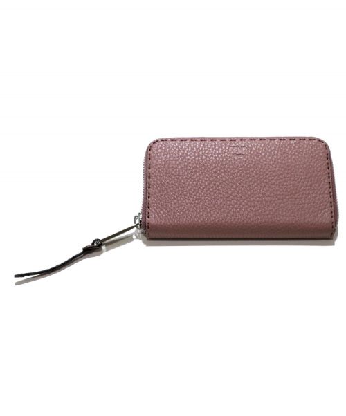 FENDI（フェンディ）FENDI (フェンディ) ラウンドファスナーウォレット ピンク SELLERIA 8M0374の古着・服飾アイテム