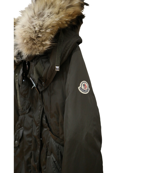 MONCLER（モンクレール）MONCLER (モンクレール) ダウンコート カーキ サイズ:Oの古着・服飾アイテム