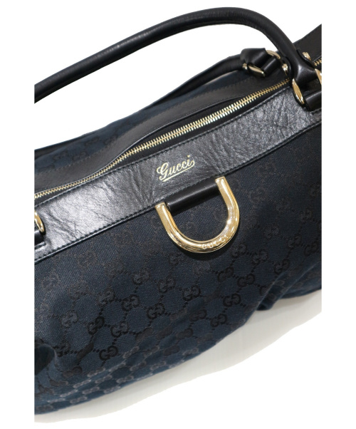 GUCCI（グッチ）GUCCI (グッチ) ハンドバッグ ブラック 190248 2123 GGキャンバスの古着・服飾アイテム