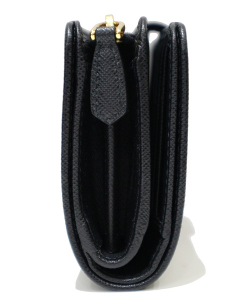 PRADA（プラダ）PRADA (プラダ) サフィアーノ2つ折り財布 ブラック 1ML225の古着・服飾アイテム