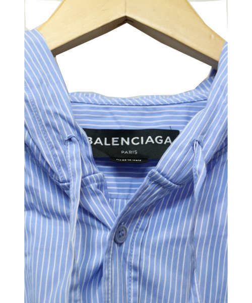 BALENCIAGA（バレンシアガ）BALENCIAGA (バレンシアガ) フーデッドワイドシャツ ホワイト サイズ:39の古着・服飾アイテム