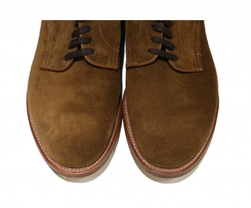 Alden（オールデン）ALDEN (オールデン) SNUFF SUEDE 5EYE PLAIN TOE OX ブラウン サイズ:9 53504の古着・服飾アイテム