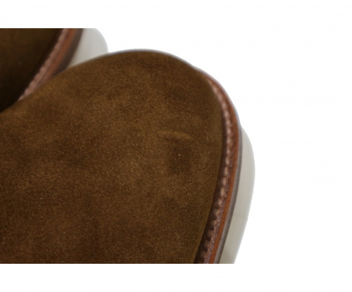 Alden（オールデン）ALDEN (オールデン) SNUFF SUEDE 5EYE PLAIN TOE OX ブラウン サイズ:9 53504の古着・服飾アイテム