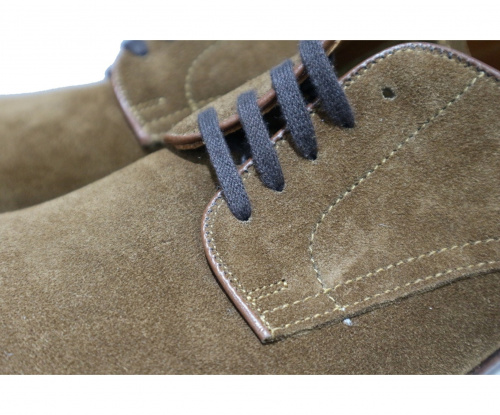 Alden（オールデン）ALDEN (オールデン) SNUFF SUEDE 5EYE PLAIN TOE OX ブラウン サイズ:9 53504の古着・服飾アイテム