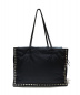 PRADA (プラダ) スタッズエティケットバッグ ブラック 1BG118：39800円