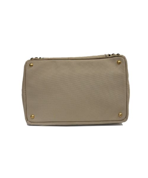 PRADA（プラダ）PRADA (プラダ) 2WAYキャンバスショルダーバッグ ベージュ カナパ B2642Oの古着・服飾アイテム