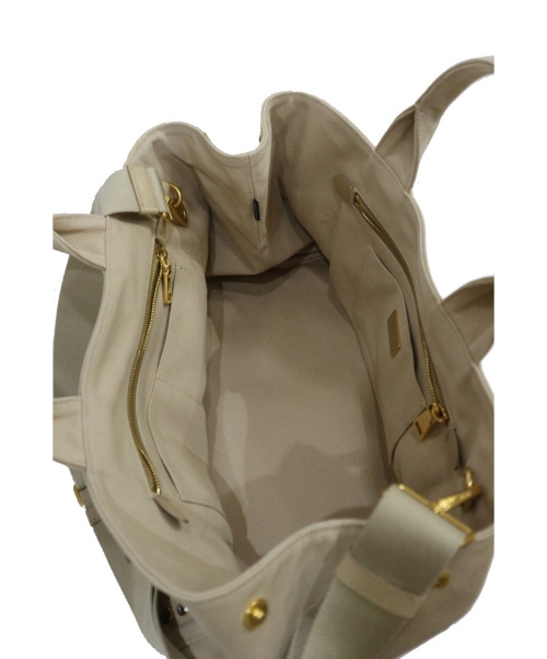 PRADA（プラダ）PRADA (プラダ) 2WAYキャンバスショルダーバッグ ベージュ カナパ B2642Oの古着・服飾アイテム