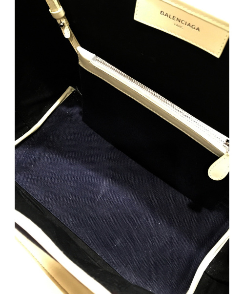 BALENCIAGA（バレンシアガ）BALENCIAGA (バレンシアガ) キャンバスバッグ ネイビーの古着・服飾アイテム
