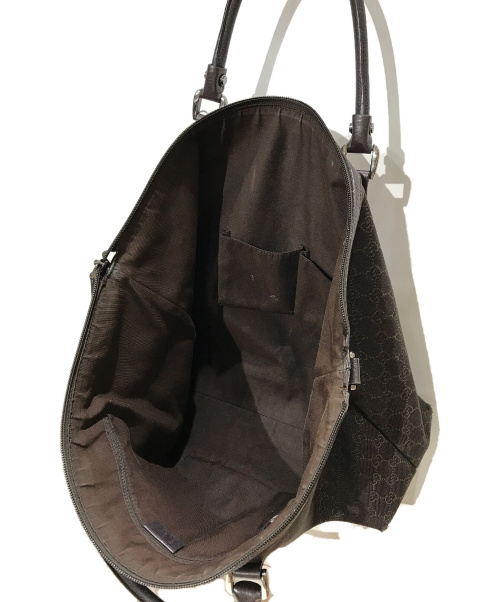 GUCCI（グッチ）GUCCI (グッチ) トートバッグ ブラウン GG 339550 502752の古着・服飾アイテム