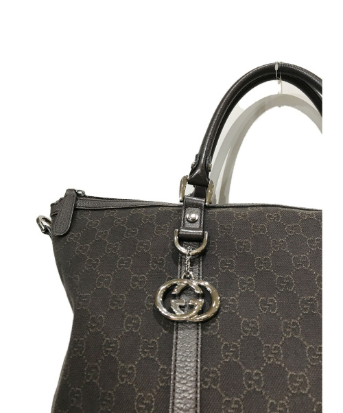 GUCCI（グッチ）GUCCI (グッチ) トートバッグ ブラウン GG 339550 502752の古着・服飾アイテム