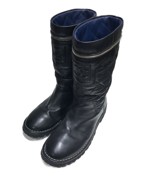 CHANEL（シャネル）CHANEL (シャネル) コココクーンブーツ ブラック サイズ:37.5の古着・服飾アイテム