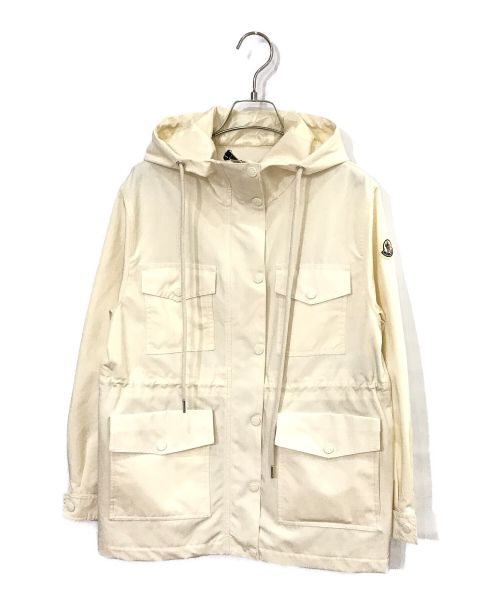 MONCLER（モンクレール）MONCLER (モンクレール) フードブルゾン アイボリー 未使用品の古着・服飾アイテム