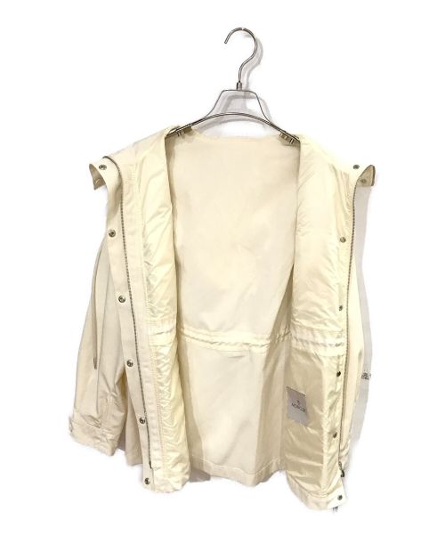 MONCLER（モンクレール）MONCLER (モンクレール) フードブルゾン アイボリー 未使用品の古着・服飾アイテム