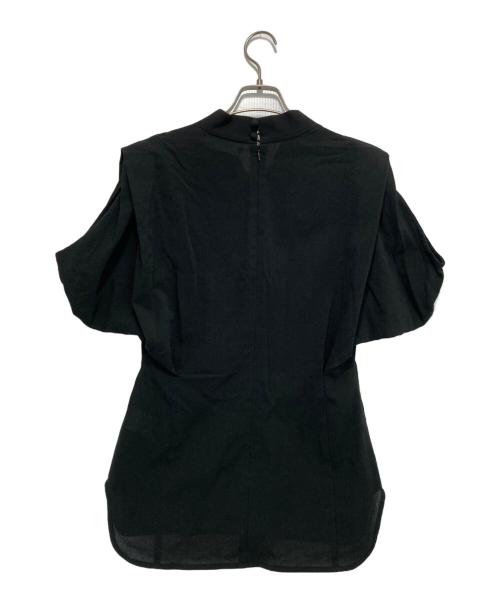 Mame Kurogouchi（マメクロゴウチ）mame kurogouchi (マメクロゴウチ) 「Crepe Buttoned V-Neck Top」 ブラック サイズ:1の古着・服飾アイテム