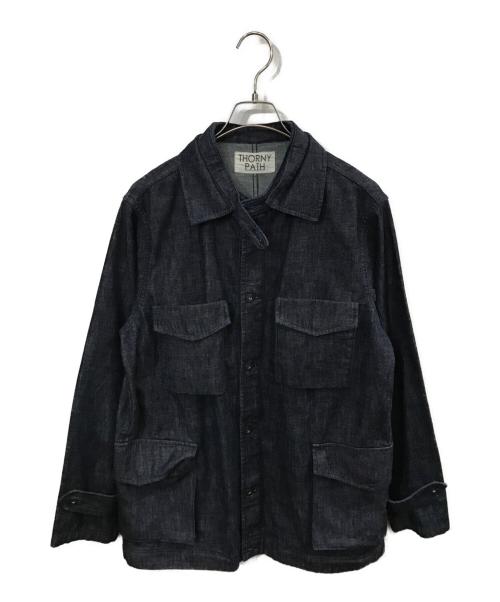 THORNY PATH（トニーパス）THORNY PATH (トニーパス) denim coat jacket インディゴ サイズ:Lの古着・服飾アイテム